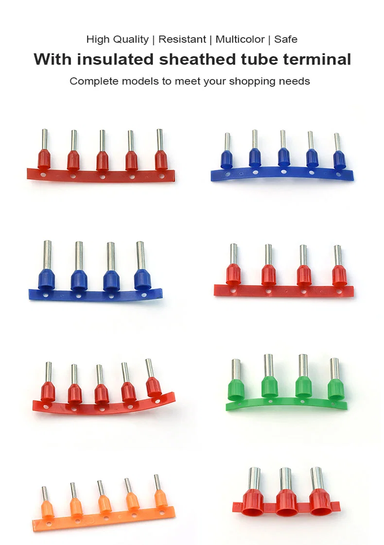 النحاس النايلون معزول غمد الذكور والإناث محطات لفة الأكمام العلم الطرفية ، الأكمام الطرفية ، محطة معزولة