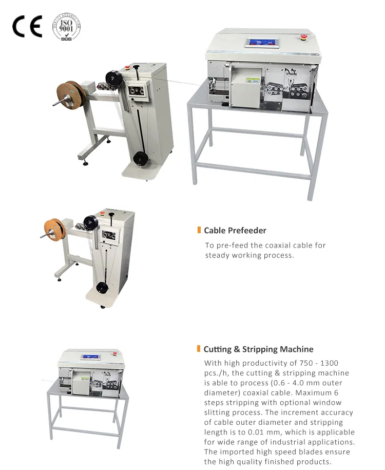 Automatic Coaxial cable cutting stripping machine, Cable Stripping Machine, Coaxial Cable Stripping Machine, Stripping Machine آلة تجريد قطع الكابلات المحورية الأوتوماتيكية ، آلة تجريد الكابلات ، آلة تجريد الكابلات المحورية ، آلة التجريد