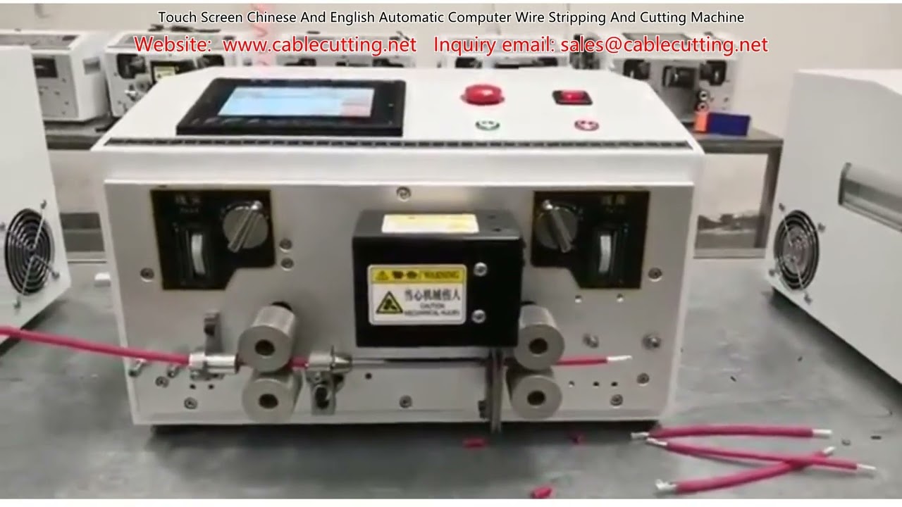 Touch Screen Chinese And English Automatic Computer Wire Stripping And Cutting Machine