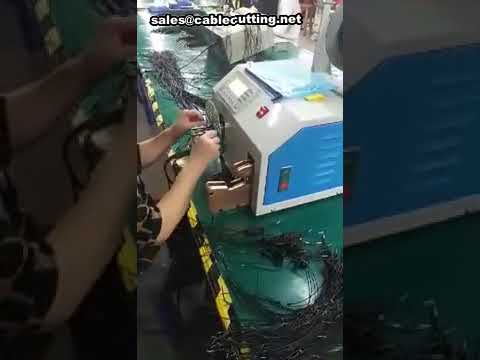 آلة لف وربط كابل السماعة مع ربط الأربطة