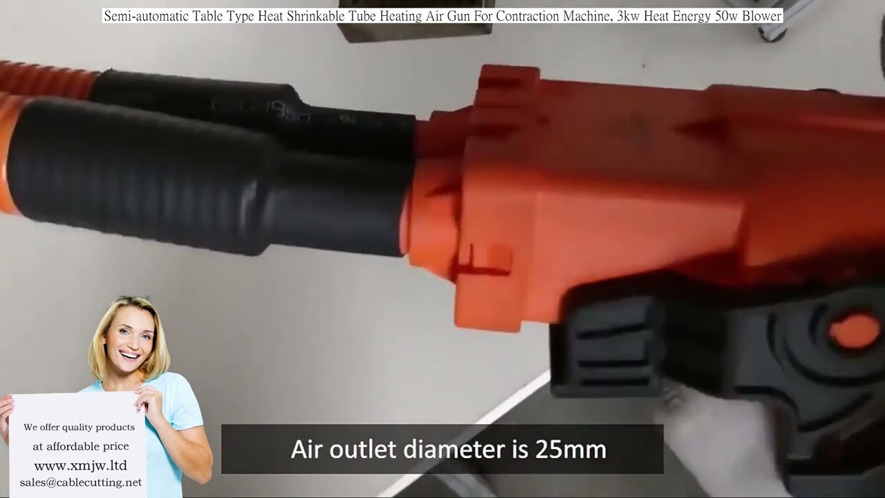 Semi-automatic Table Type Heat Shrinkable Tube Heating Air Gun For Contraction Machine