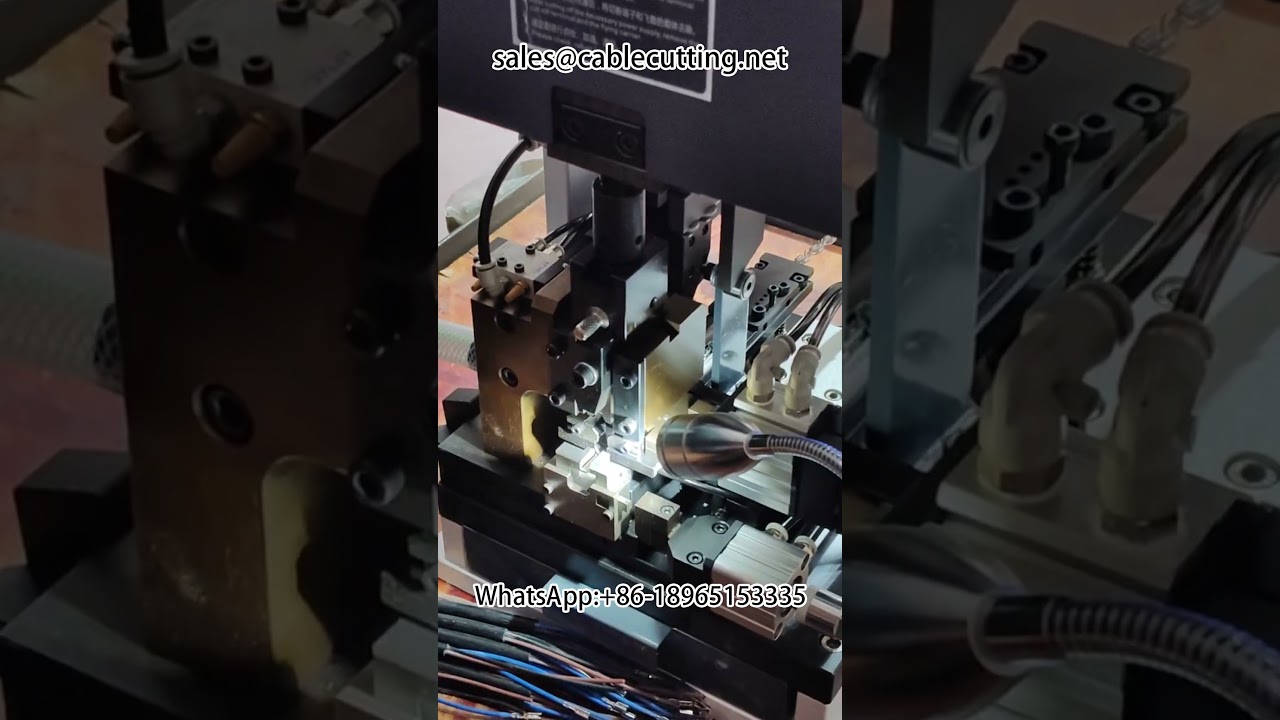 Straight type stripping machine #harness Equipment #terminal machine #stripping machine