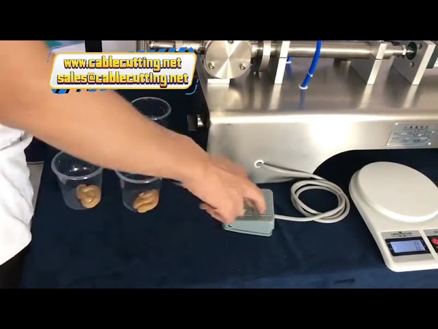 آلة تعبئة الزجاجات للسوائل عالية اللزوجة - صابون سميك، سائل غسيل أطباق، عصير، لوشن، زبدة لوز مع خزان مدمج