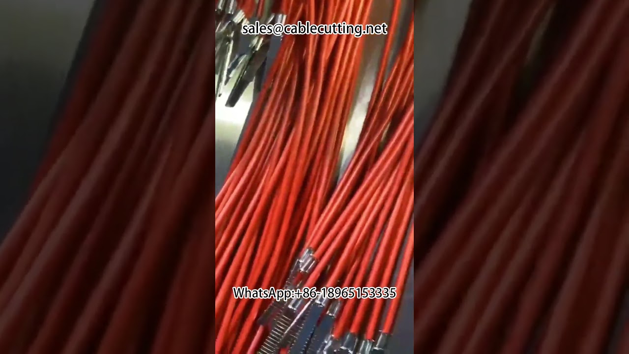 آلة تجريد الأسلاك الأوتوماتيكية ذات الرأس المزدوج لتركيب القابس المقاوم للماء باختراق واحد #ماكينة_طرفية