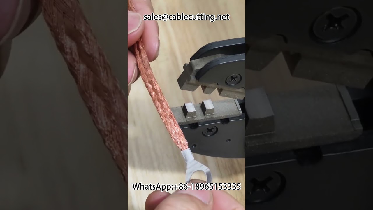 Electric terminal crimping machine, crimping 0 25 16 square