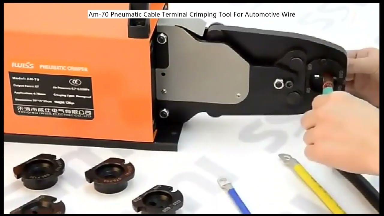 Am 70 Pneumatic Cable Terminal Crimping Tool For Automotive Wire