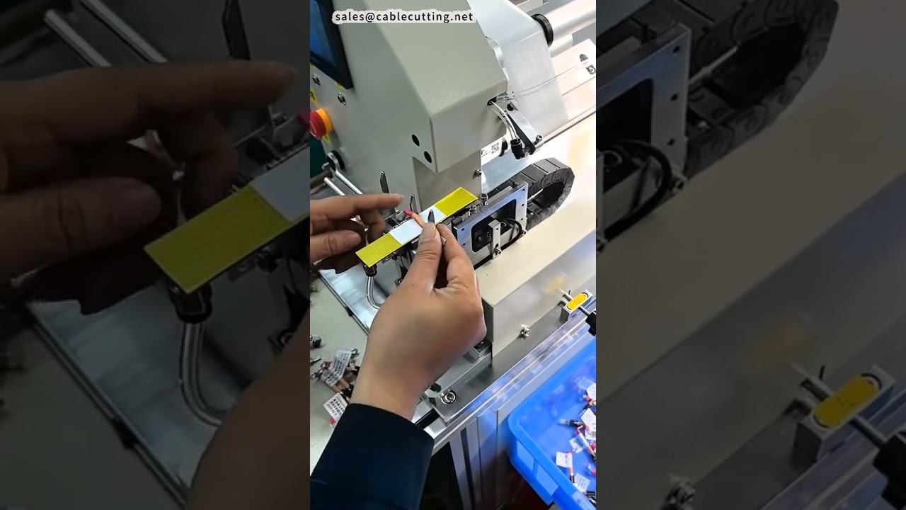 Wire Labeling Machine  Wire Fold Over Label Applicator #factory #machine