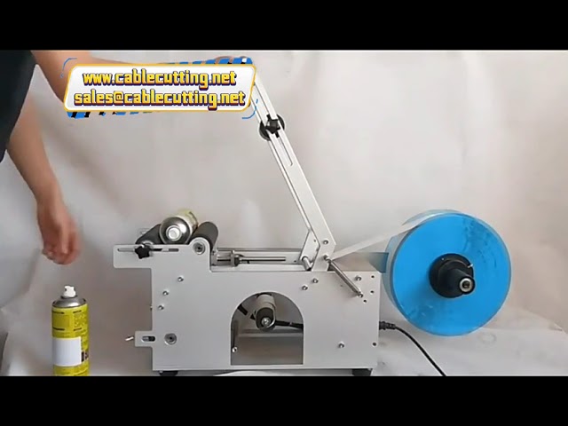MT-50 آلة لصق الملصقات اليدوية للطاولة: للزجاجات الدائرية والنبيذ والبلاستيك وعلب البيرة والتنك مع طباعة التاريخ