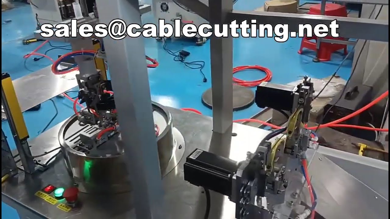 آلة ربط الكابلات الأوتوماتيكية لكابلات VGA - ربط مزدوج دائري (Setup OK)