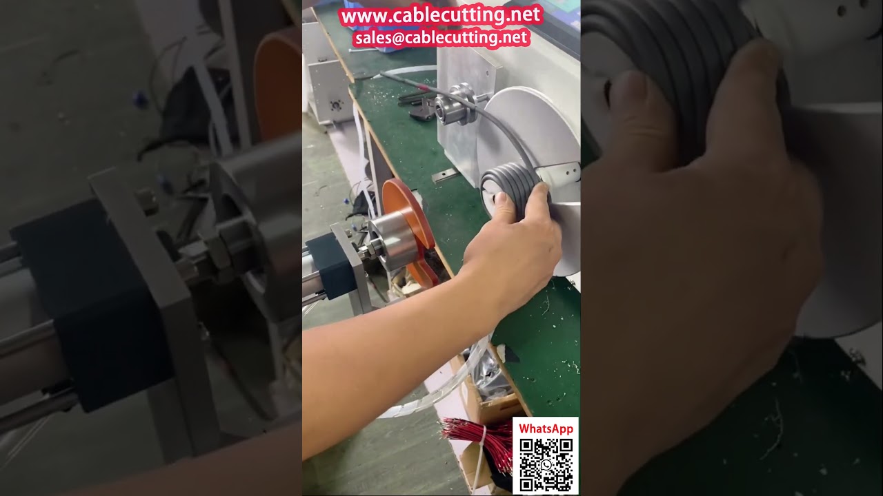 آلة لف وربط الأسلاك الأوتوماتيكية مع تحديد دقيق للأطراف