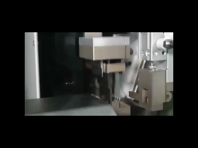 ماكينة تجميع أحزمة الأسلاك الأوتوماتيكية بالكامل | قص، تجريد، كبس، وطرفنة برأس واحد #آلة