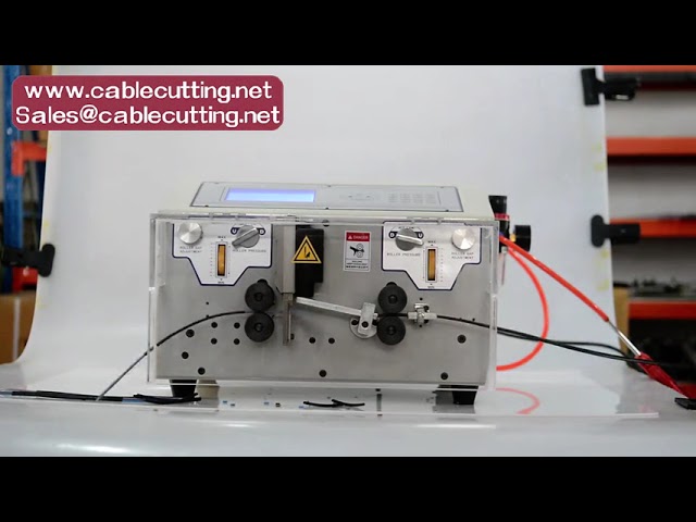 ماكينة تجريد الأسلاك الأوتوماتيكية - قاطعة كهربائية بسماكة تصل إلى 12 سنًا - تقطيع وتجريد كابلات النحاس