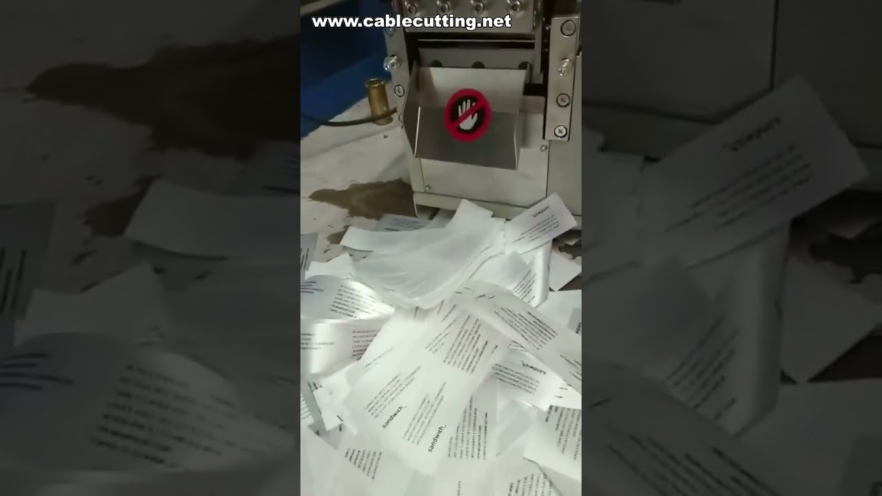 ماكينة قص وحواف العلامات المنسوجة، قطع الأشرطة، وآلة قص الأحزمة المطاطية