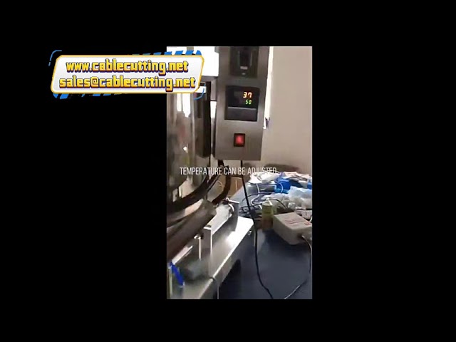 آلة تعبئة المعاجين السميكة (صلصة طماطم وفلفل حار) بمحرك هوائي وتحريك يدوي