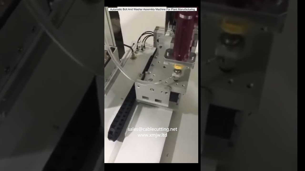 Automatic Bolt And Washer Assembly Machine For Plant Manufacturing