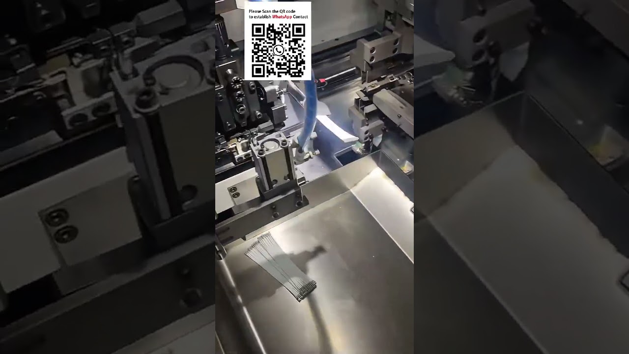 Fully Automatic Double End Ribbon Cable Crimping Machine Separate, Strip, Flip & Crimp