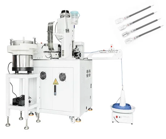آلة إدخال غلاف كابلات ولف وقصدرة أوتوماتيكية - آلة كبس الأطراف الأوتوماتيكية